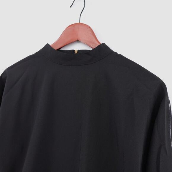 Womens Top Large Black Bell Sleeve Tie Cuff Whimsigoth Fairy Witchy - Picture 5 of 16